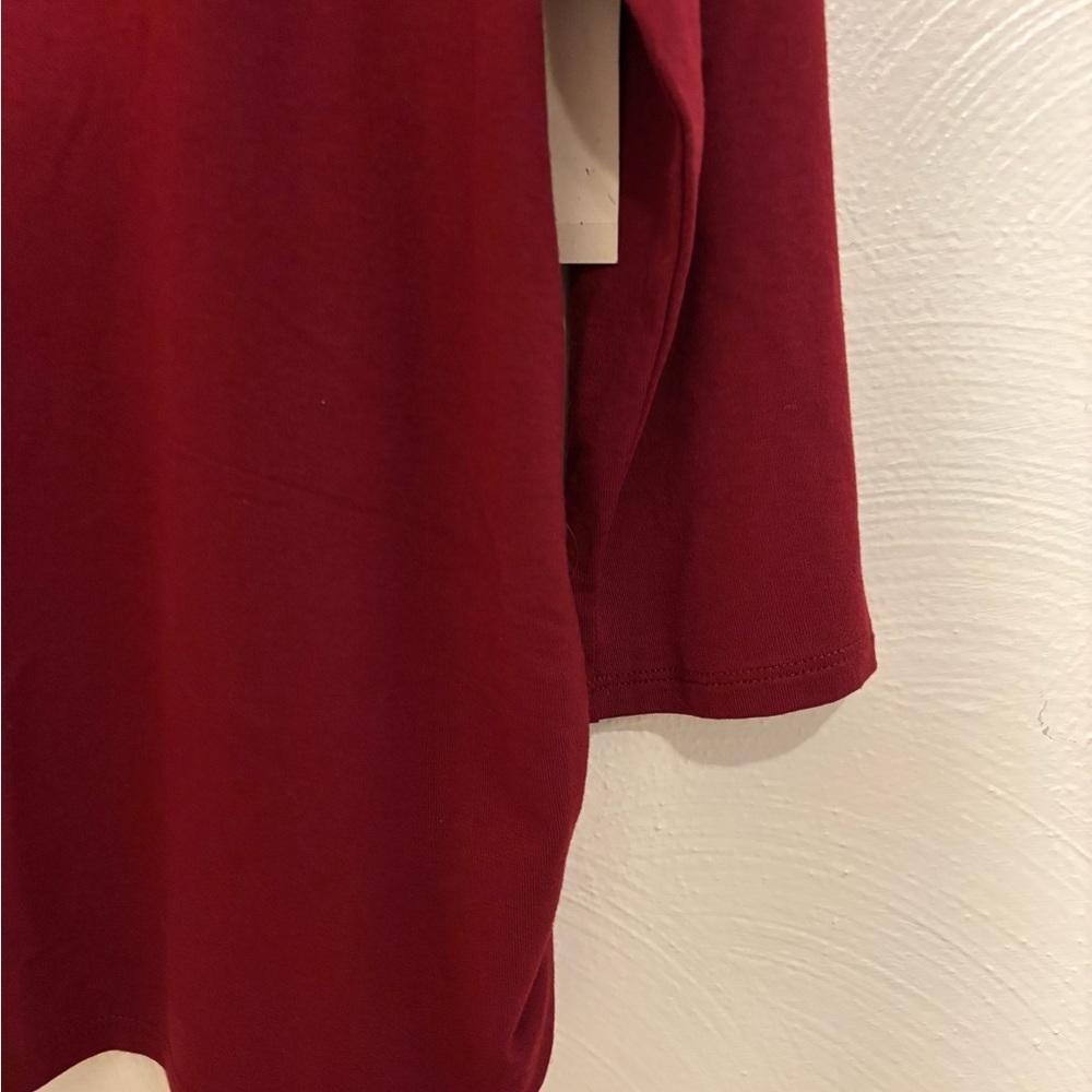 NWT Women’s Coldwater Creek Maroon Top Size M - Picture 7 of 9